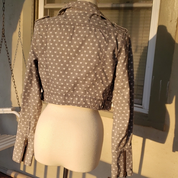 Heart Denim Moto Jacket - Picture 2 of 4